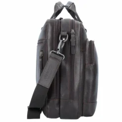 New Leonhard Heyden Dakota Aktentasche Leder 40 cm Laptopfach braun