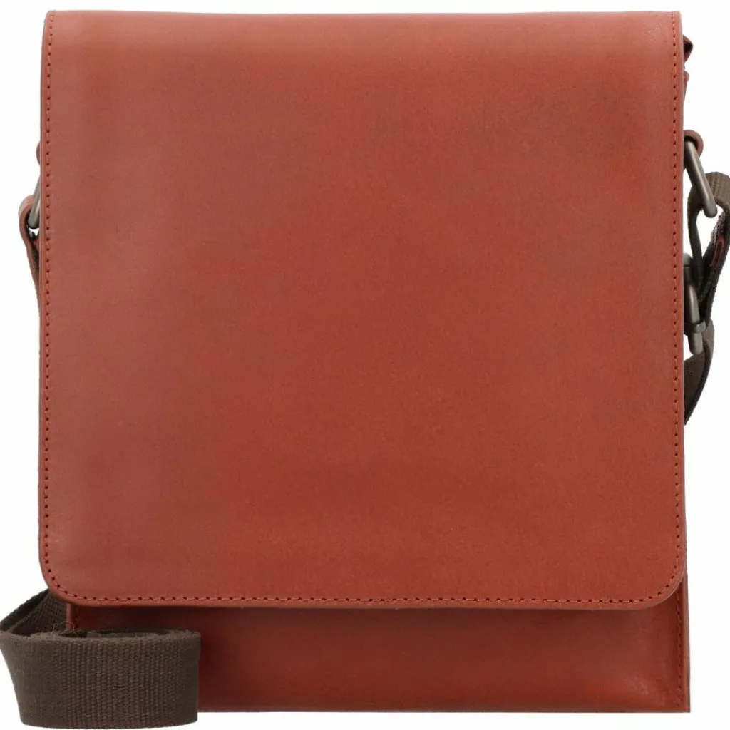 Leonhard Heyden Dakota Umhängetasche Leder 23 cm cognac