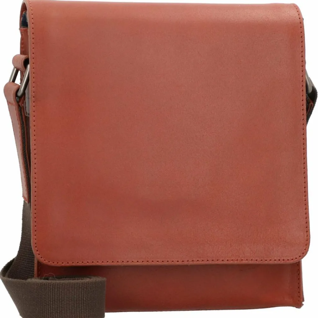 Leonhard Heyden Dakota Umhängetasche Leder 23 cm cognac