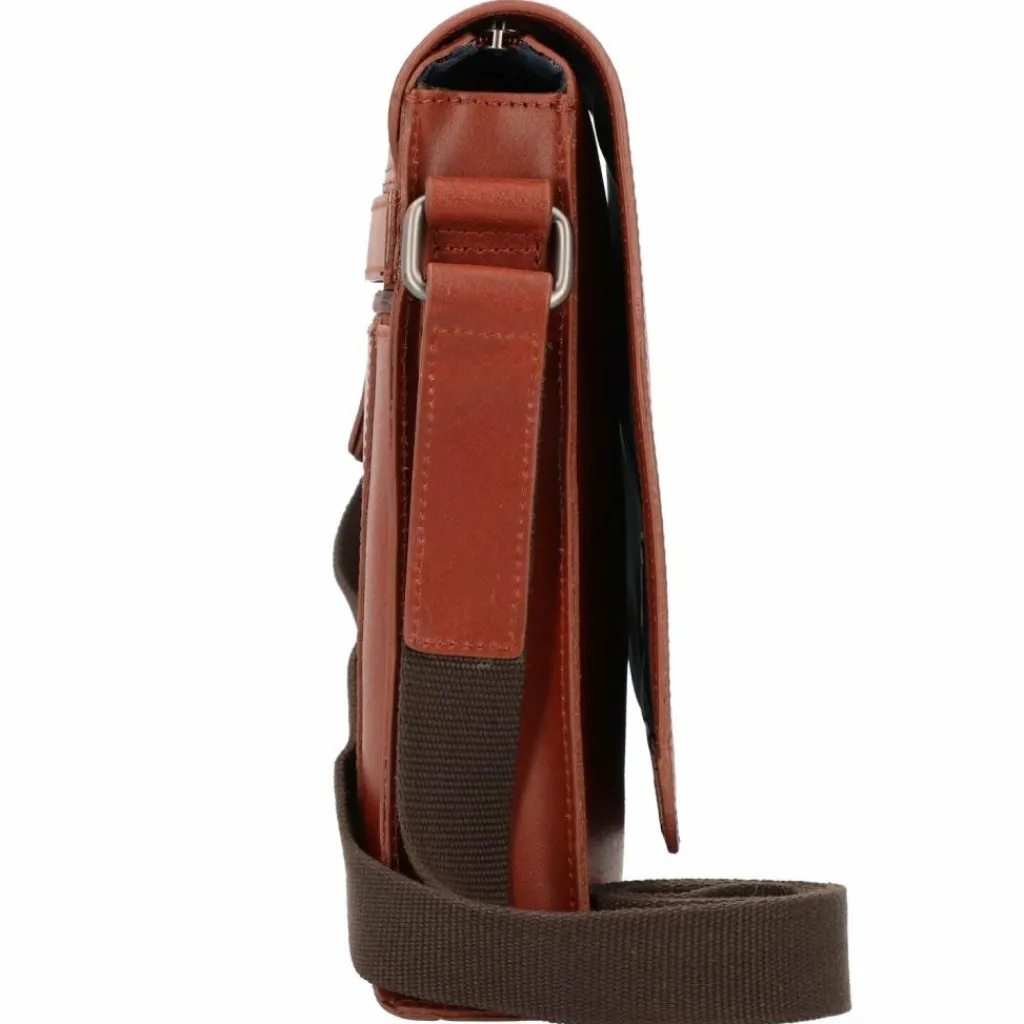 Leonhard Heyden Dakota Umhängetasche Leder 23 cm cognac