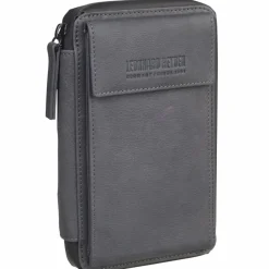 Leonhard Heyden Handytaschen<Den Haag Handytasche Leder 11 cm grau