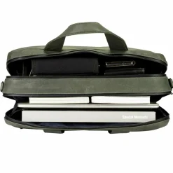 Leonhard Heyden Laptoptaschen|Aktentaschen<Den Haag Aktentasche Leder 40 cm Laptopfach oliv