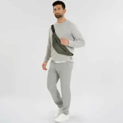 Leonhard Heyden Den Haag Gürteltasche Leder 27 cm oliv