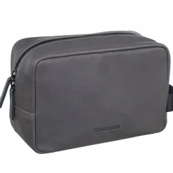 Leonhard Heyden Kulturbeutel<Den Haag Kulturbeutel Leder 23 cm grau