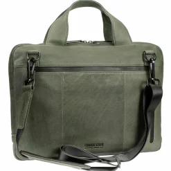Leonhard Heyden Laptoptaschen|Aktentaschen<Den Haag Aktentasche Leder 38 cm Laptopfach oliv