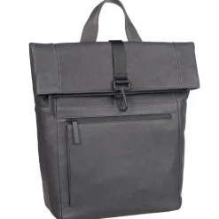 Leonhard Heyden Lederrucksäcke|Business-Rucksäcke<Den Haag Rucksack Leder 40 cm Laptopfach grau