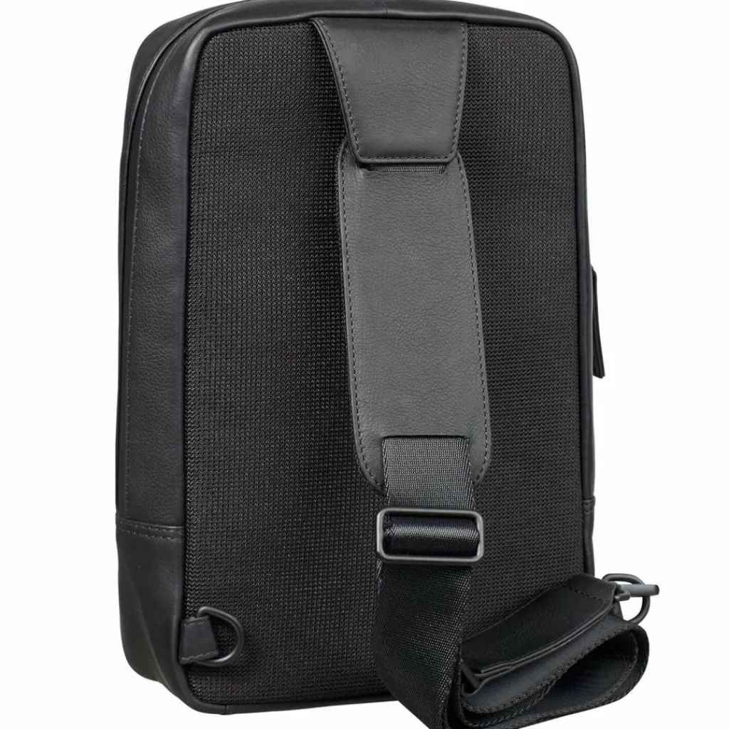 Hot Leonhard Heyden Den Haag Umhängetasche Leder 20 cm schwarz