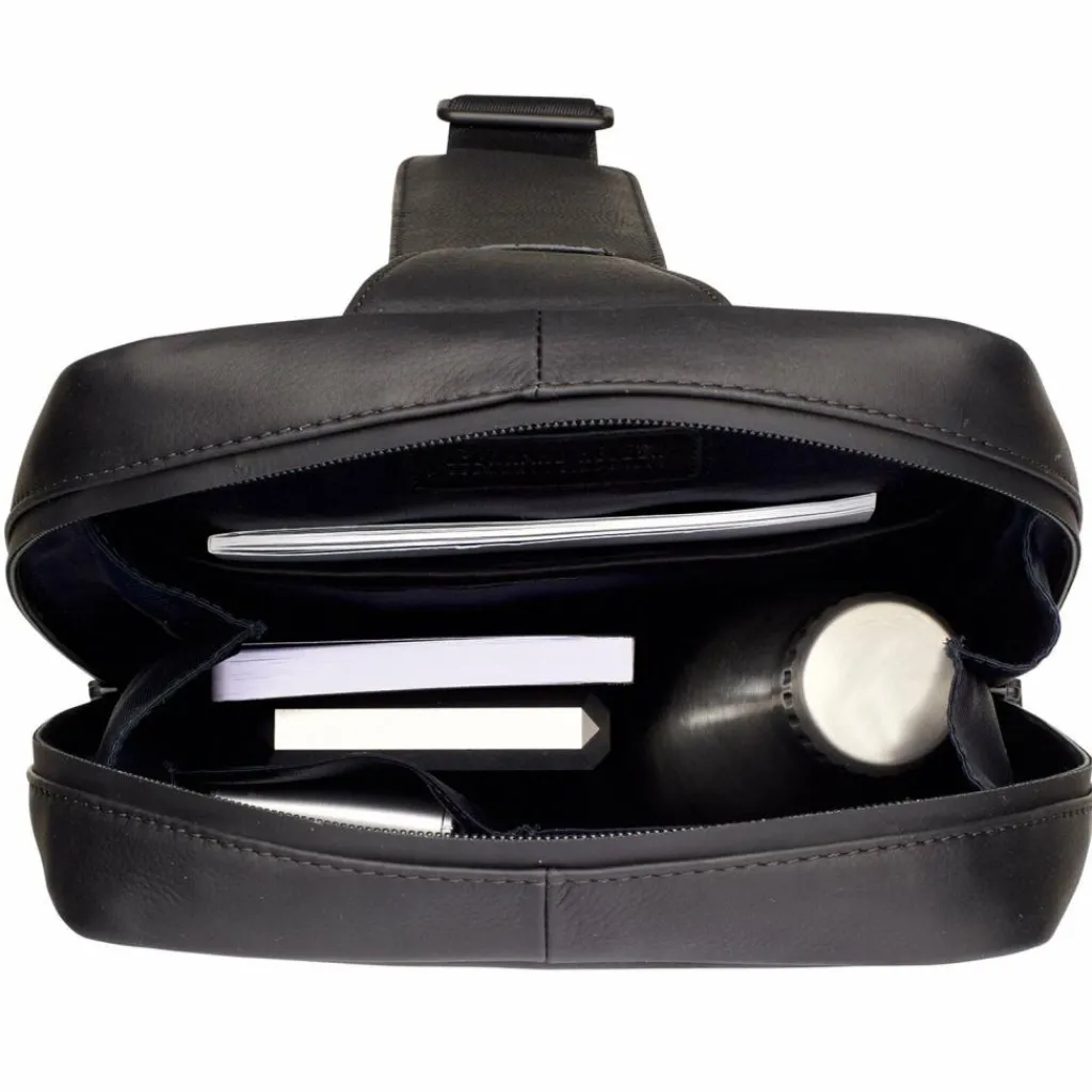 Hot Leonhard Heyden Den Haag Umhängetasche Leder 20 cm schwarz