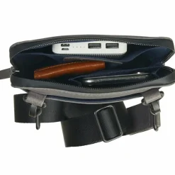 Leonhard Heyden Umhängetaschen<Den Haag Umhängetasche Leder 16 cm grau