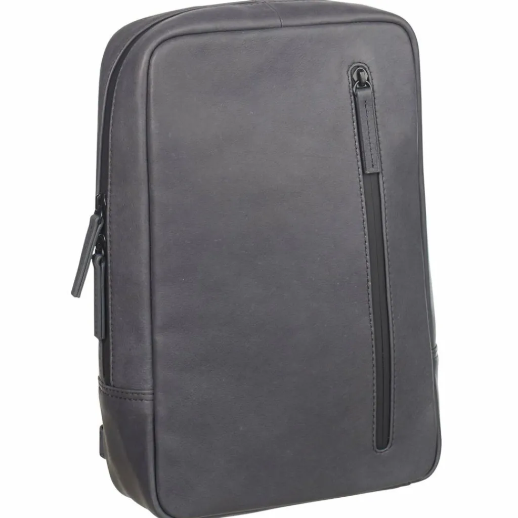 Discount Leonhard Heyden Den Haag Umhängetasche Leder 20 cm grau