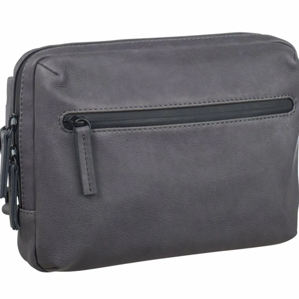 Leonhard Heyden Gürteltaschen<Den Haag Gürteltasche Leder 22 cm grau