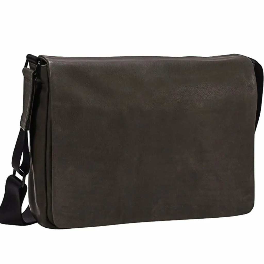 Leonhard Heyden Den Haag Messenger Leder 37 cm Laptopfach