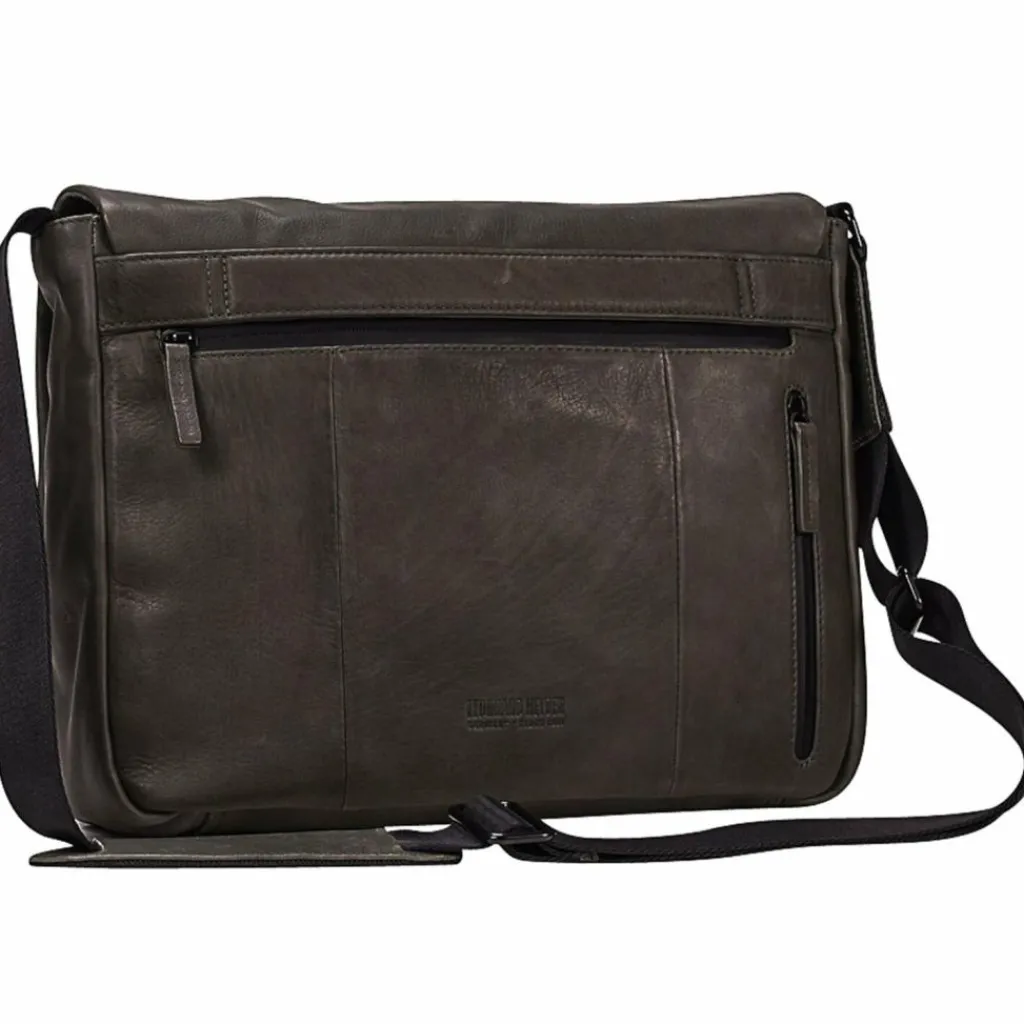 Leonhard Heyden Den Haag Messenger Leder 37 cm Laptopfach