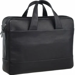 Leonhard Heyden Laptoptaschen|Aktentaschen<Hamburg Aktentasche Leder 40 cm Laptopfach schwarz