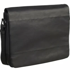 Online Leonhard Heyden Hamburg Messenger Leder 32 cm Laptopfach schwarz