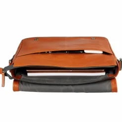 Leonhard Heyden Hamburg Messenger Leder 38 cm Laptopfach