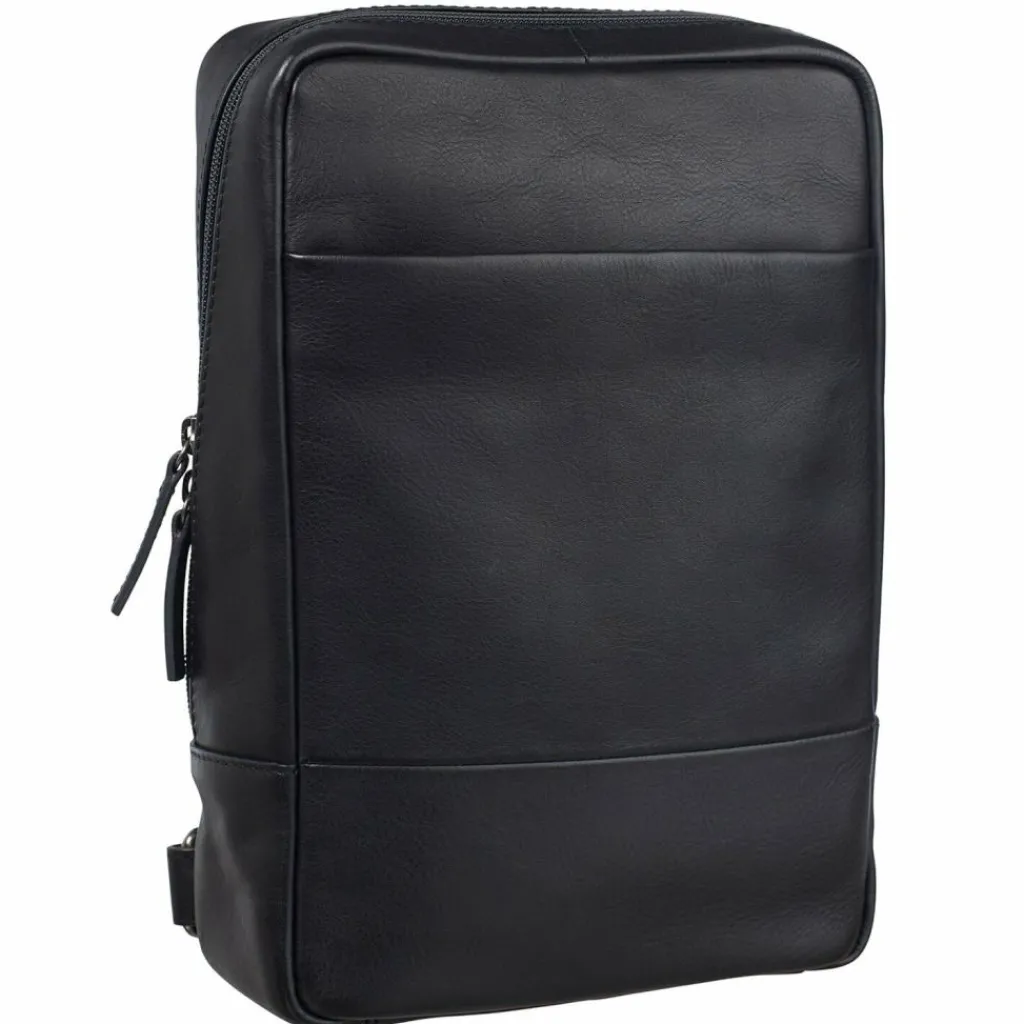 Leonhard Heyden Umhängetaschen<Hamburg Umhängetasche Leder 20 cm schwarz