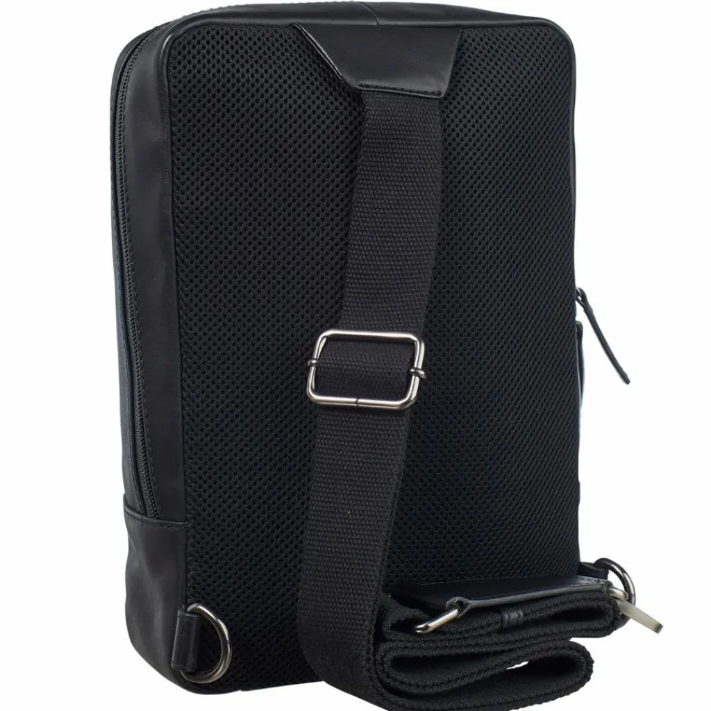 Leonhard Heyden Umhängetaschen<Hamburg Umhängetasche Leder 20 cm schwarz