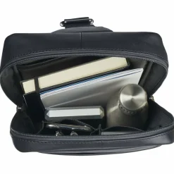 Leonhard Heyden Umhängetaschen<Hamburg Umhängetasche Leder 20 cm schwarz