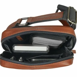 Clearance Leonhard Heyden Hamburg Umhängetasche Leder 16 cm cognac