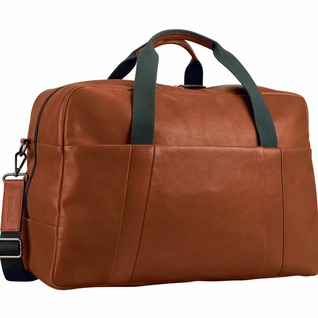 Sale Leonhard Heyden Hamburg Weekender Reisetasche Leder 52 cm cognac