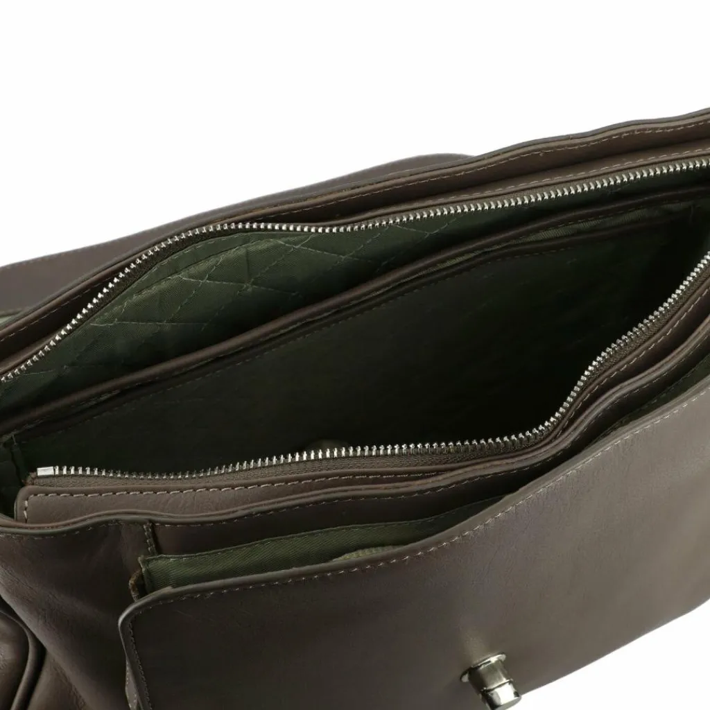 Best Leonhard Heyden Nizza Aktentasche Leder 39 cm Laptopfach taupe