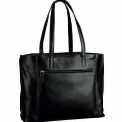 Discount Leonhard Heyden Nizza Shopper Tasche Leder 40 cm schwarz