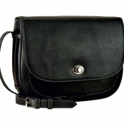 Discount Leonhard Heyden Nizza Umhängetasche Leder 29 cm schwarz1