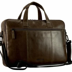 Clearance Leonhard Heyden Porto Aktentasche Leder 39 cm graubraun