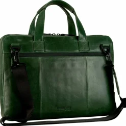 Leonhard Heyden Aktentaschen<Porto Aktentasche Leder 38 cm flaschengrün