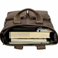 Leonhard Heyden Lederrucksäcke|Business-Rucksäcke<Porto Business-Rucksack Leder 40 cm graubraun