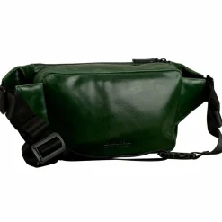 Sale Leonhard Heyden Porto Gürteltasche Leder 28 cm flaschengrün
