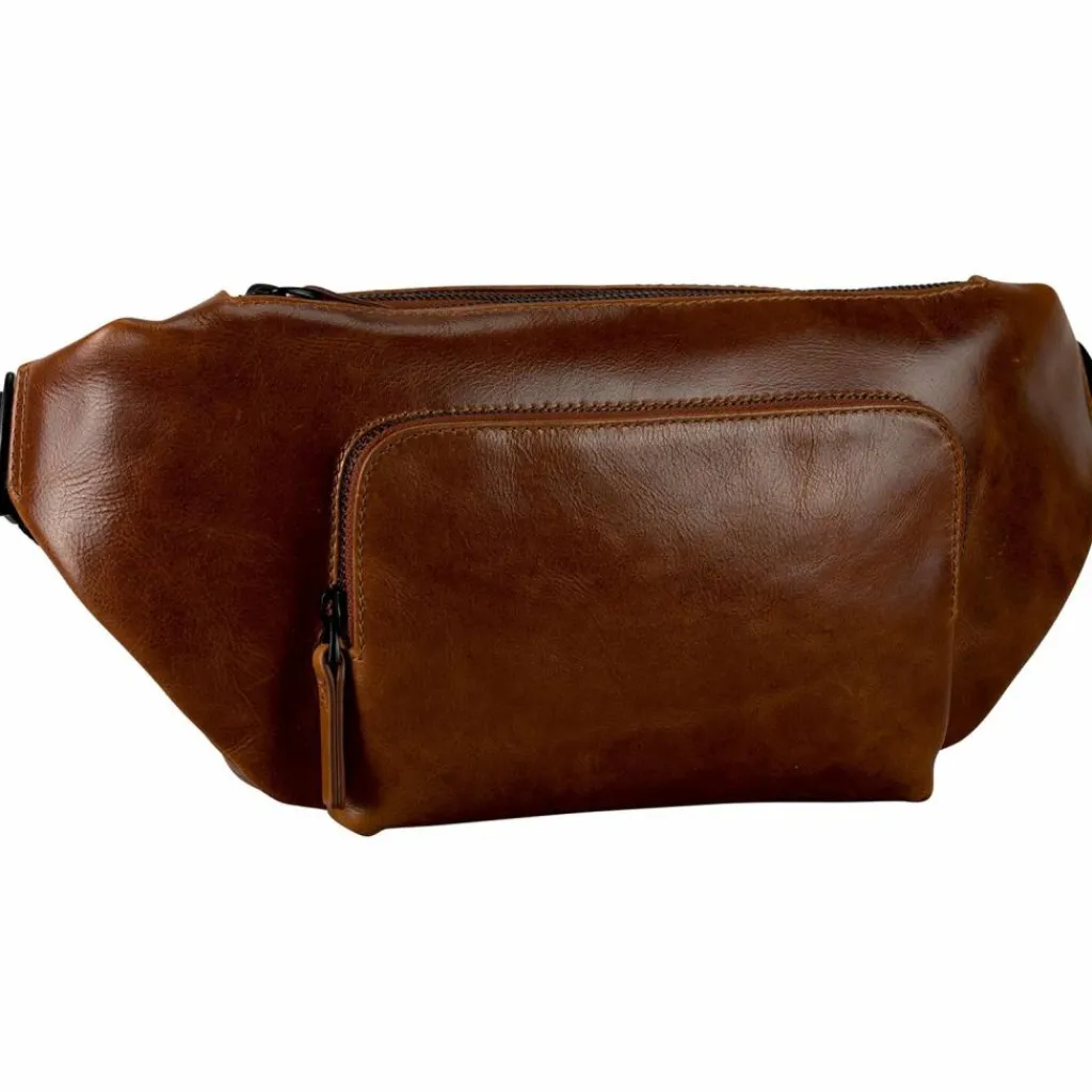 Leonhard Heyden Gürteltaschen<Porto Gürteltasche Leder 28 cm braun