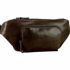 Leonhard Heyden Porto Gürteltasche Leder 28 cm graubraun