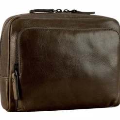 Leonhard Heyden Umhängetaschen<Porto Umhängetasche Leder 22 cm graubraun