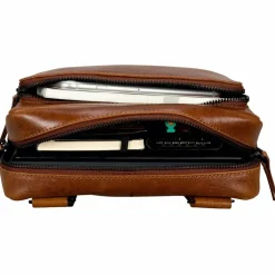 Leonhard Heyden Umhängetaschen<Porto Umhängetasche Leder 22 cm braun