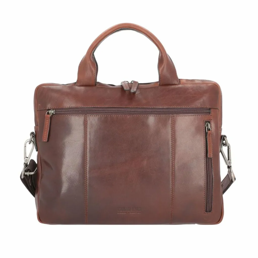 Leonhard Heyden Laptoptaschen|Aktentaschen<Roma Aktentasche Leder 38 cm Laptopfach braun
