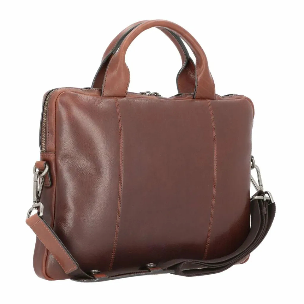 Leonhard Heyden Laptoptaschen|Aktentaschen<Roma Aktentasche Leder 38 cm Laptopfach braun