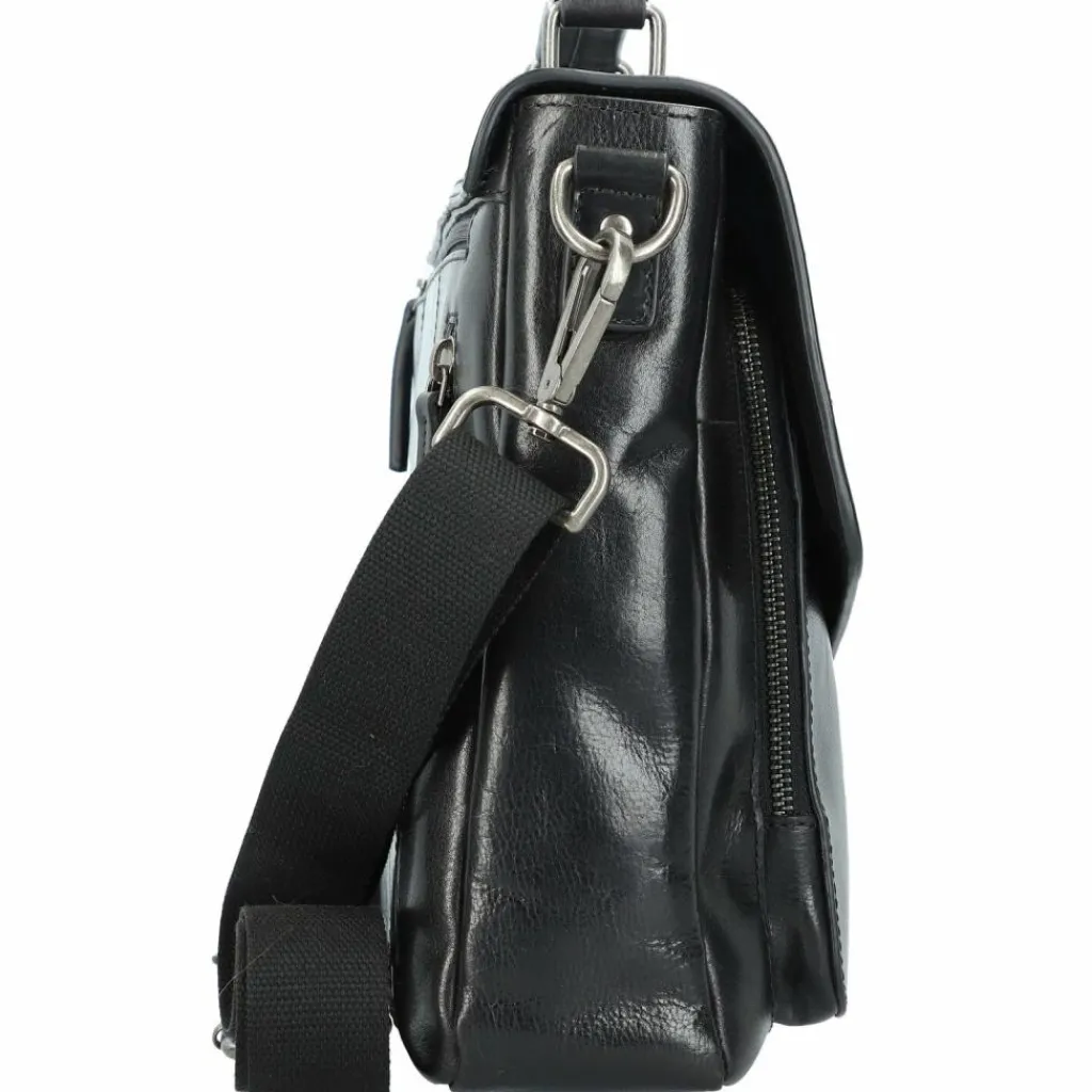 Leonhard Heyden Laptoptaschen|Aktentaschen<Roma Aktentasche Leder 39 cm Laptopfach schwarz