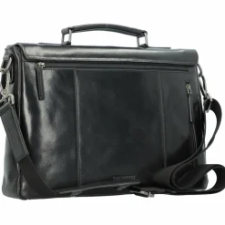 Leonhard Heyden Laptoptaschen|Aktentaschen<Roma Aktentasche Leder 39 cm Laptopfach schwarz