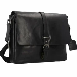 Leonhard Heyden Laptoptaschen|Aktentaschen<Roma Aktentasche Leder 35 cm Laptopfach schwarz