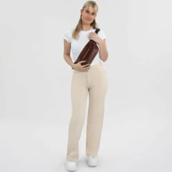 Leonhard Heyden Gürteltaschen<Roma Gürteltasche Leder 28 cm braun