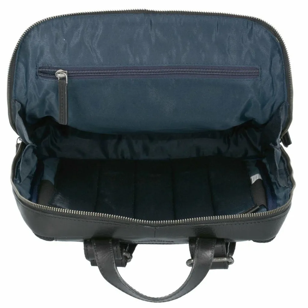 Leonhard Heyden Lederrucksäcke|Business-Rucksäcke<Roma Rucksack Leder 40 cm Laptopfach schwarz