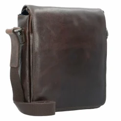 New Leonhard Heyden Roma Umhängetasche Leder 23 cm braun