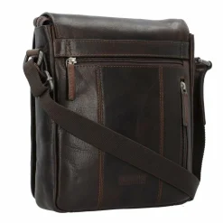 New Leonhard Heyden Roma Umhängetasche Leder 23 cm braun