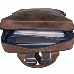 Leonhard Heyden Salisbury Rucksack Leder 37 cm Laptopfach