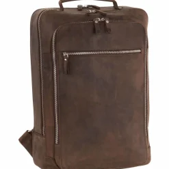 Clearance Leonhard Heyden Salisbury Rucksack Leder 42 cm Laptopfach braun