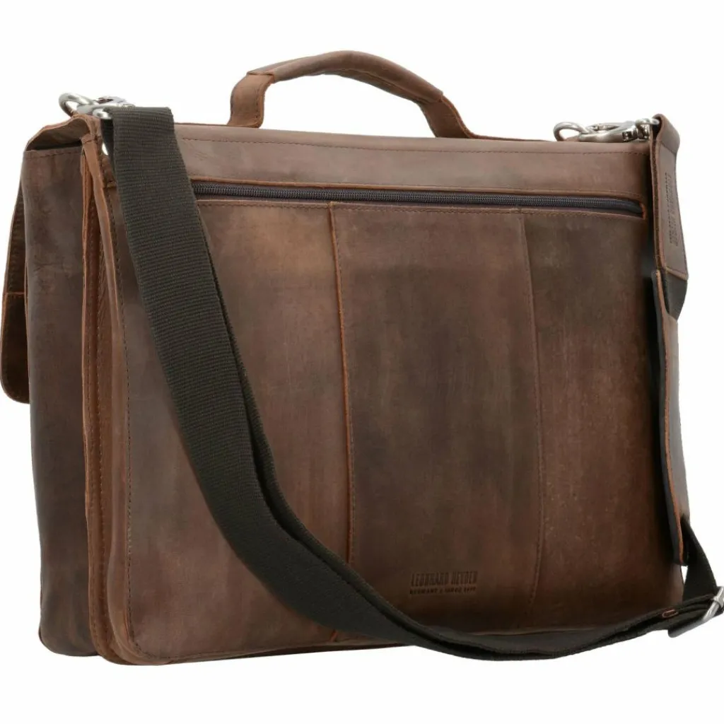 Leonhard Heyden Laptoptaschen|Aktentaschen<Salisbury Aktentasche Leder 39 cm Laptopfach braun