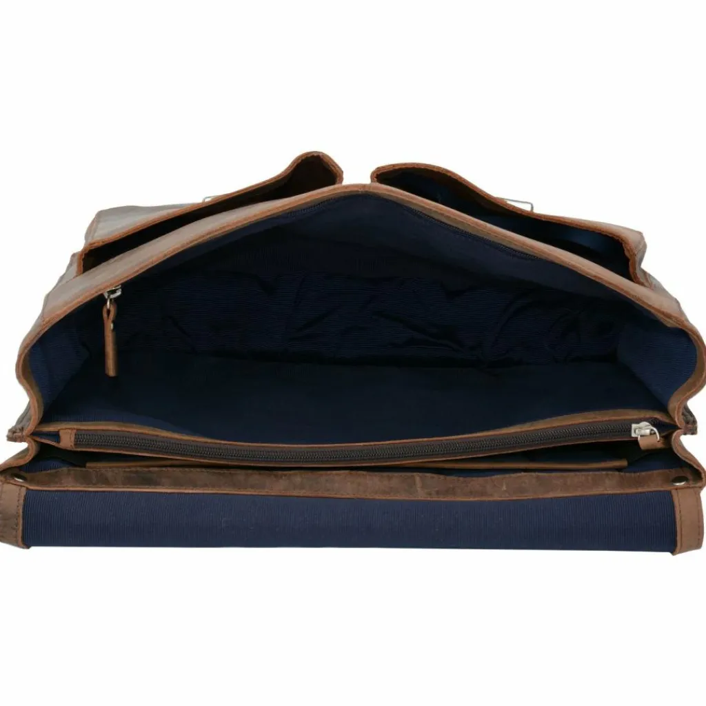 Leonhard Heyden Laptoptaschen|Aktentaschen<Salisbury Aktentasche Leder 39 cm Laptopfach braun