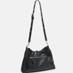 LES VISIONNAIRES Umhängetaschen<Elisa Rivet Umhängetasche Leder 40 cm black